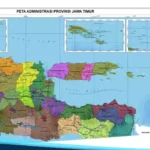 Peta Jawa Timur - Beserta Nama Kabupaten dan Kota Lengkap