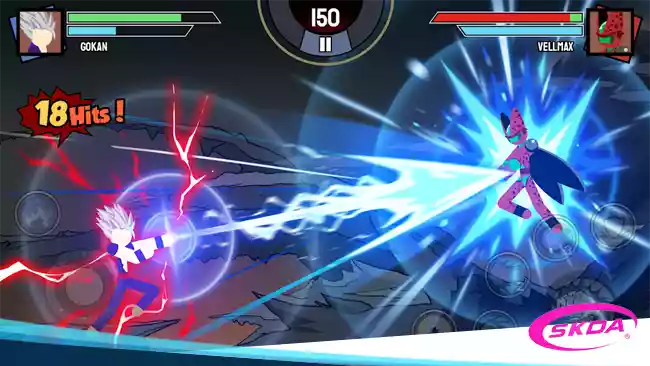 Link Download Stickman Warriors Super Dragon Shadow Fight Mod Apk
