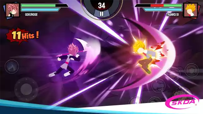 Tentang Stickman Warriors Super Dragon Shadow Fight Mod Apk