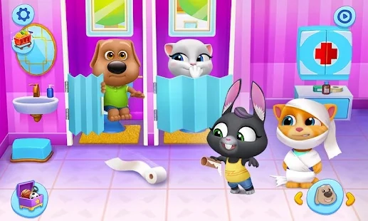 Perbedaan Antara My Talking Tom Friends Mod Apk Dan My Talking Tom Friends Asli
